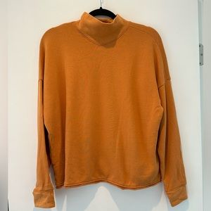 Madewell Hemp-Cotton Mockneck Sweatshirt, size M